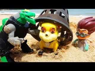 Мультики Щенячий Патруль Игрушки Динозавры Щенки Пираты и Акулы Видео для детей Paw Patrol